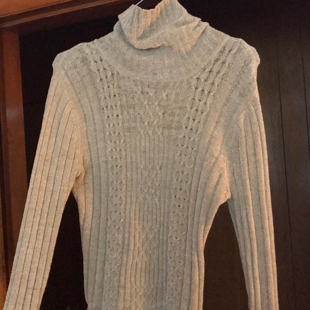 Beige patterned sweater